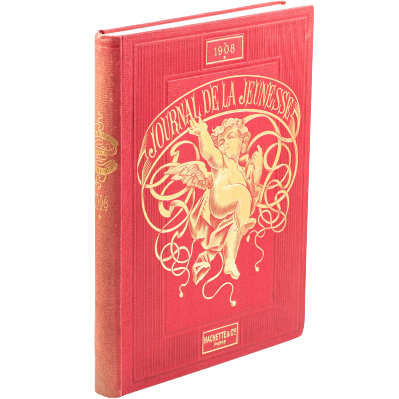 Très grand cahier art déco  "Journal de la Jeunesse" (année 1908)