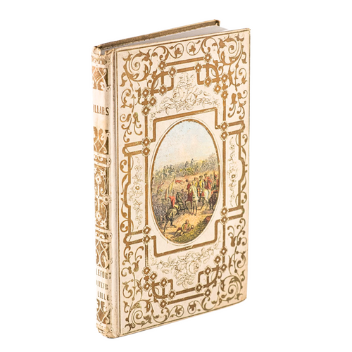 Carnet art déco  "Histoire du Maréchal de Villars" (année 1857)