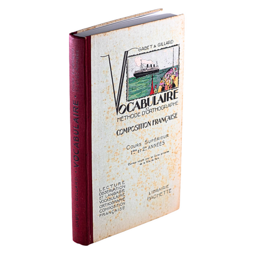Grand carnet "Vocabulaire et méthode d'orthographe" (1922)