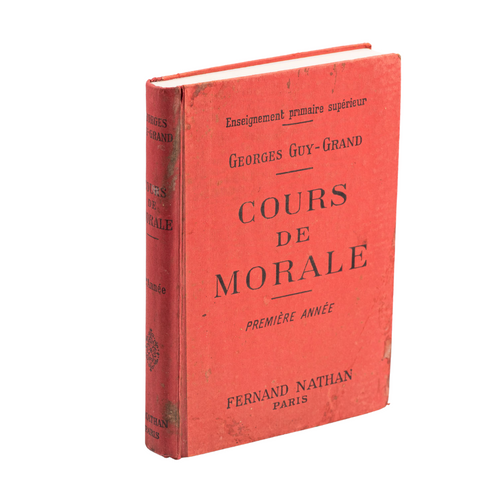 Cahier ancien "Cours de Morale" (année 1935)
