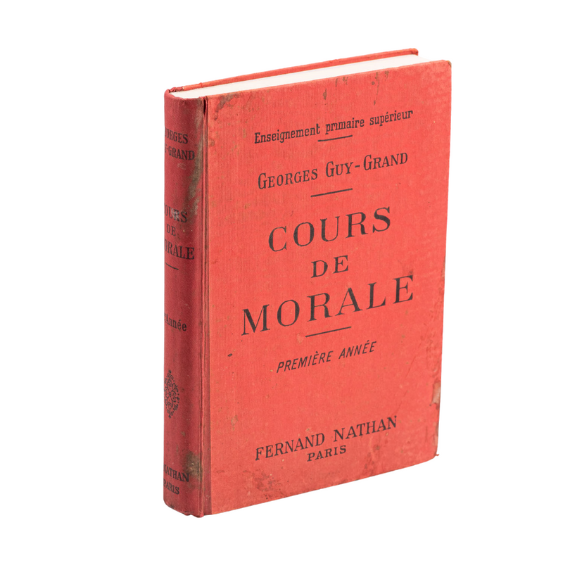 Cahier ancien "Cours de Morale" (année 1935)