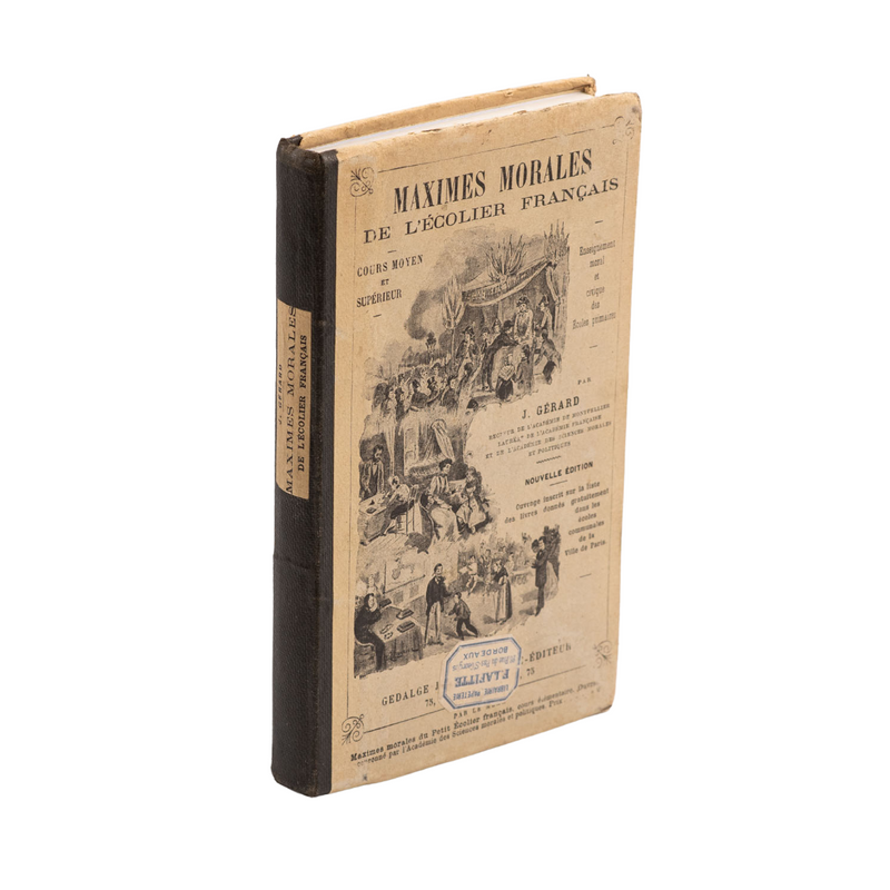 Carnet ancien "Maximes Morales de l'écolier français" - Année 1883