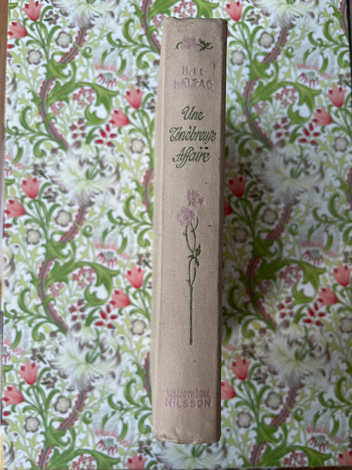 Carnet Art nouveau "Une ténébreuse affaire" (Année 1935)