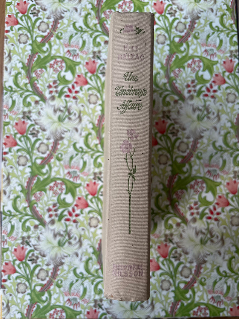 Carnet Art nouveau "Une ténébreuse affaire" (Année 1935)