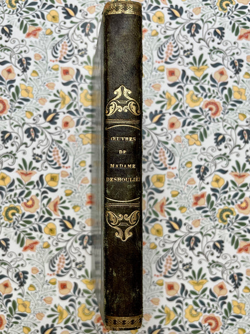 Carnet Empire "Œuvres de Madame Deshoulieres" (Année 1812)