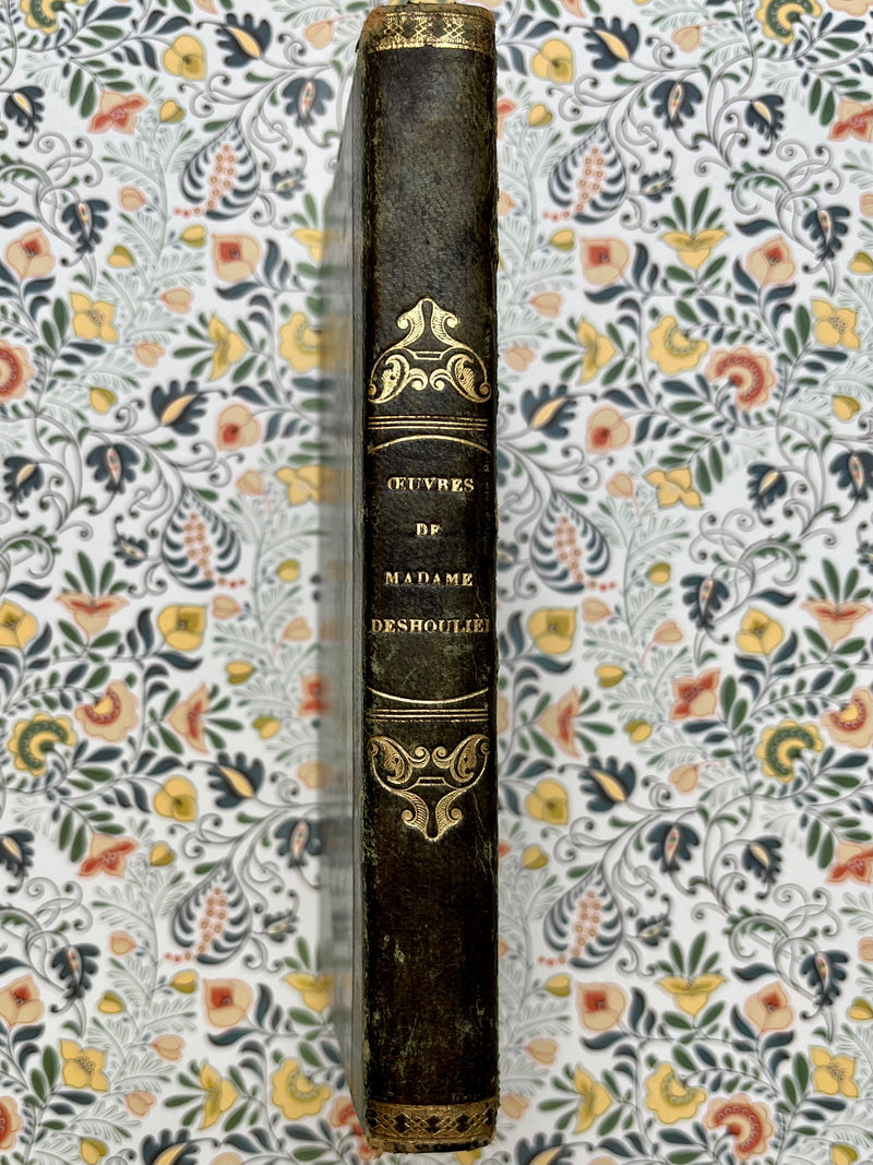 Carnet Empire "Œuvres de Madame Deshoulieres" (Année 1812)