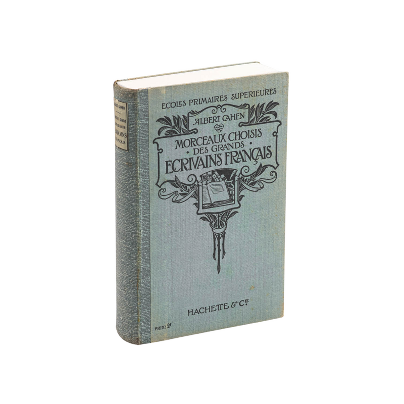 Carnet "Morceaux choisis des grands écrivains français" - Année 1911