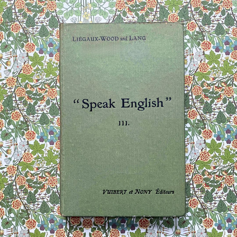 Carnet ancien "Speak English" (année 1904)